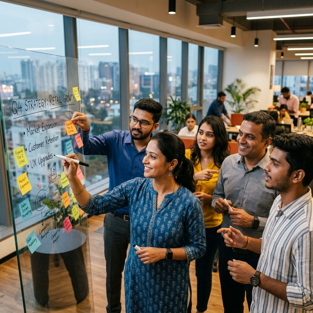 Indian Team Brainstorming
